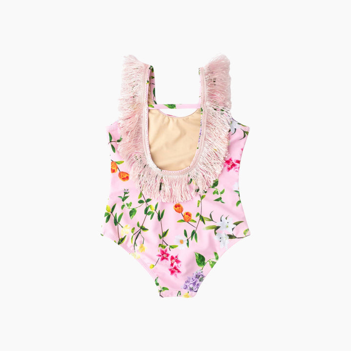 Shade Critters Wildflowers Fringe Back Swimsuit - HUNA