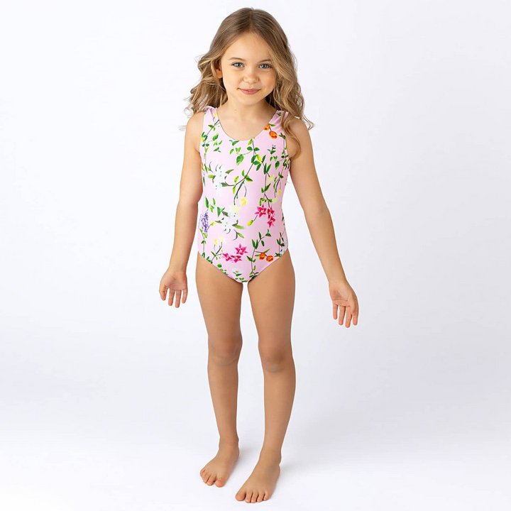 Shade Critters Wildflowers Fringe Back Swimsuit - HUNA