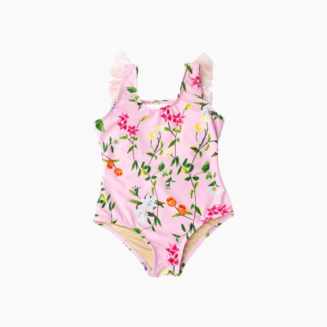 Shade Critters Wildflowers Fringe Back Swimsuit - HUNA