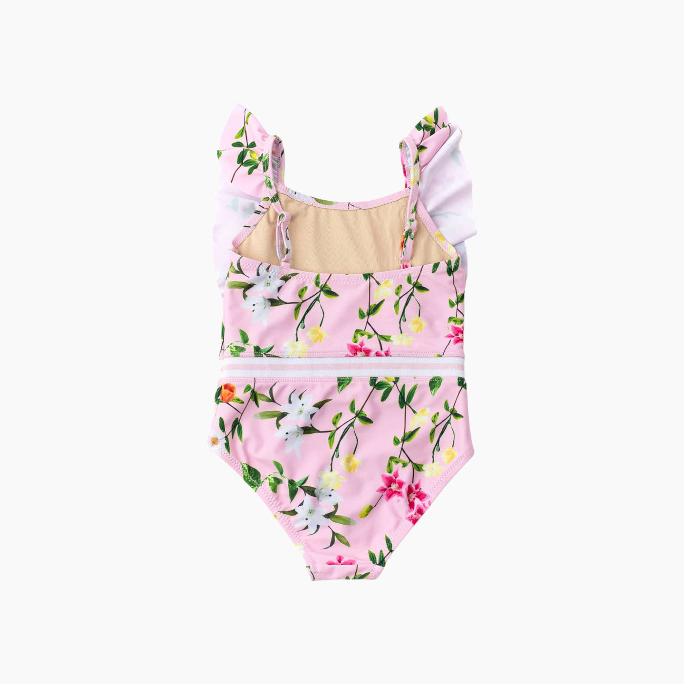 Shade Critters Wildflowers Ruffle Shoulder Swimsuit - HUNA