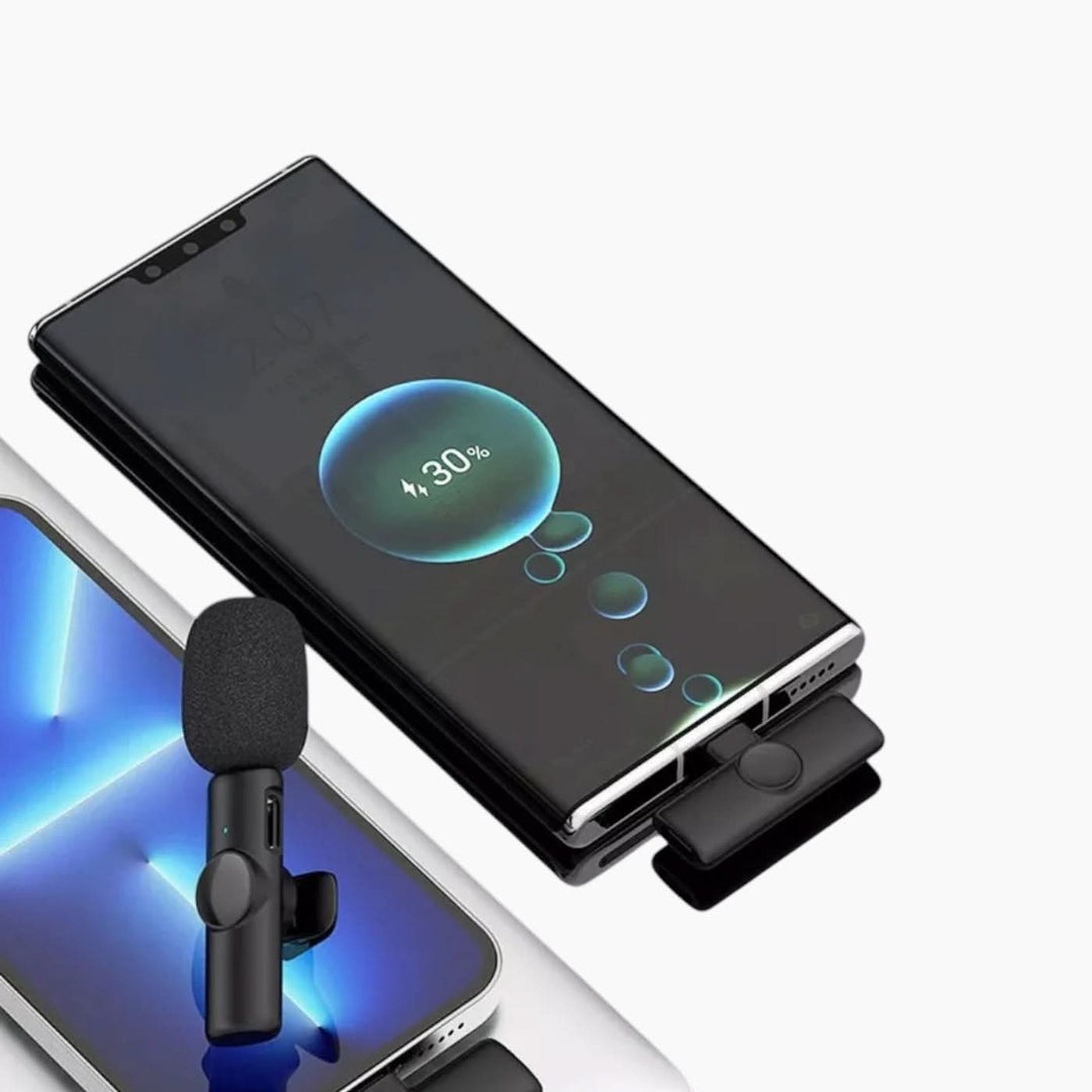 Catchy Jo Wireless Clip Microphone with plug-and-play functionality