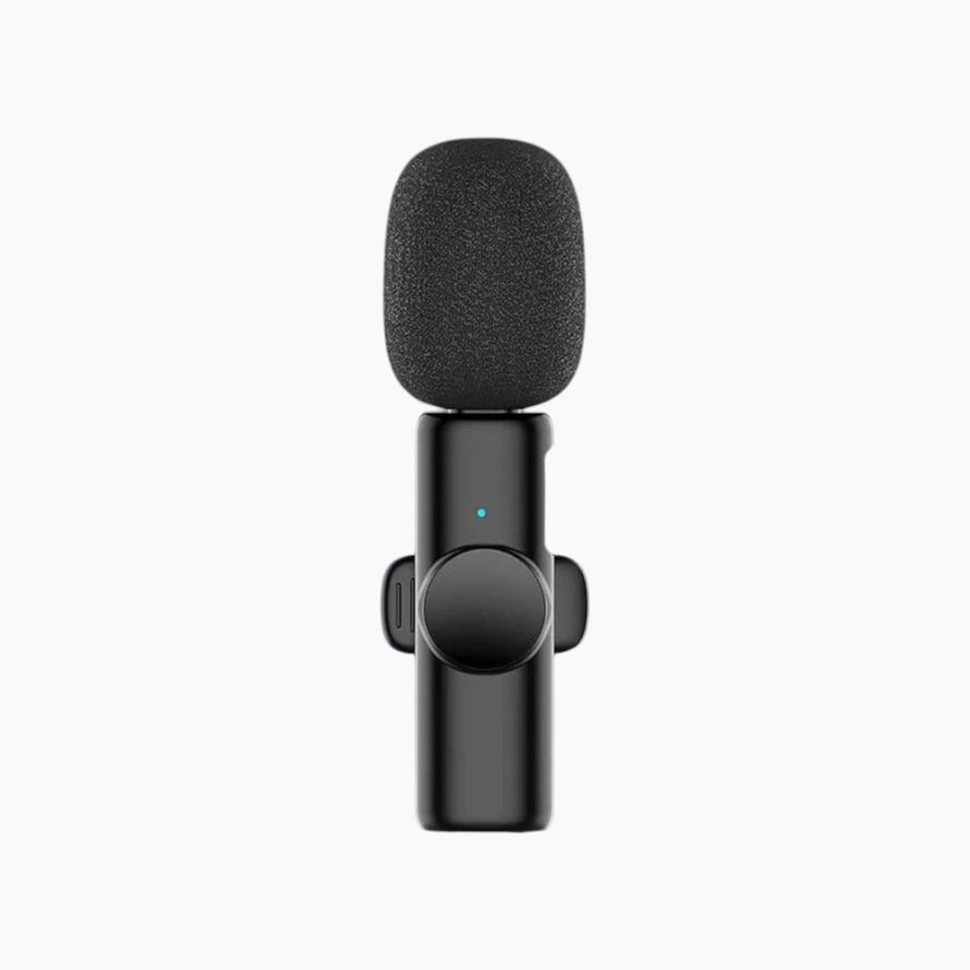 Wireless clip microphone for iOS devices with Lightning connector