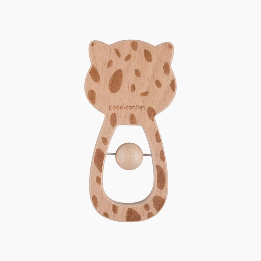 Bebe Confort Wooden Leopard Rattle - HUNA