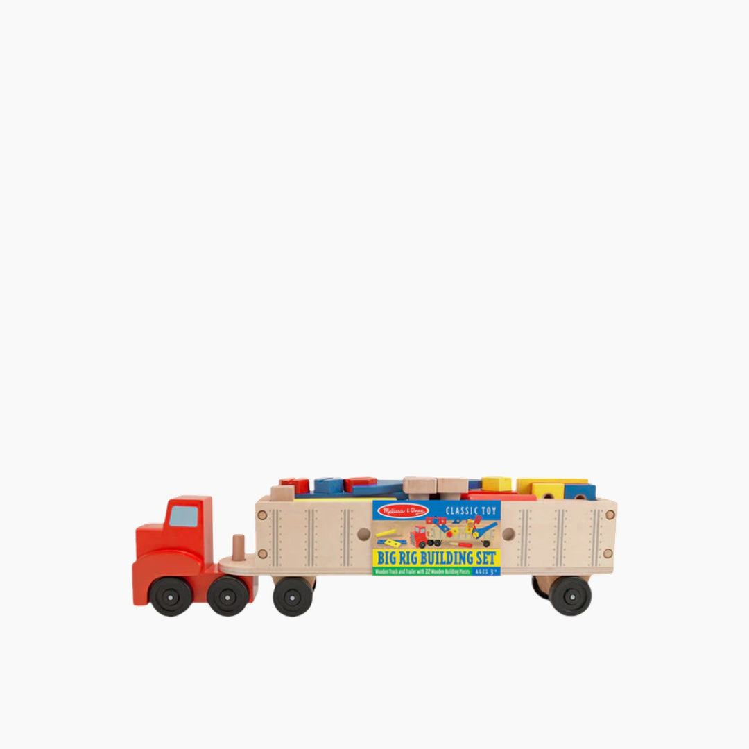 Melissa &amp; Doug Wooden Big Rig Building Set
