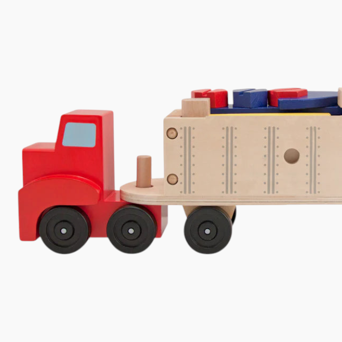 Melissa &amp; Doug Wooden Big Rig Building Set