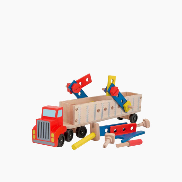 Melissa &amp; Doug Wooden Big Rig Building Set