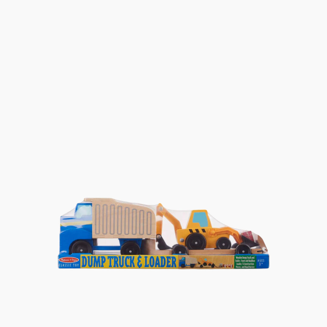 Melissa &amp; Doug Wooden Dump Truck &amp; Loader