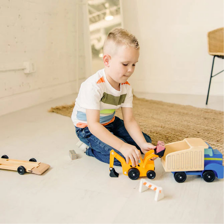 Melissa &amp; Doug Wooden Dump Truck &amp; Loader