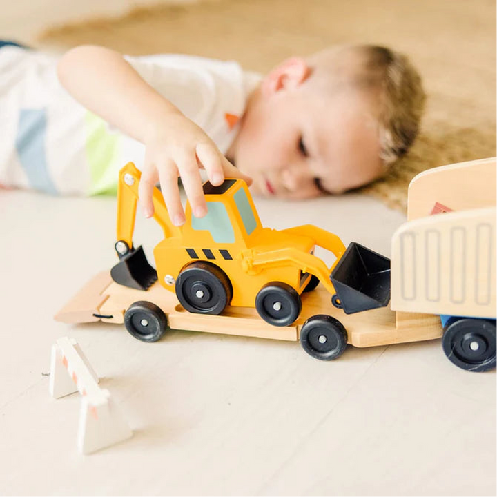 Melissa &amp; Doug Wooden Dump Truck &amp; Loader