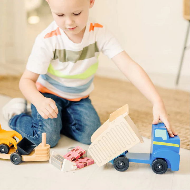 Melissa &amp; Doug Wooden Dump Truck &amp; Loader