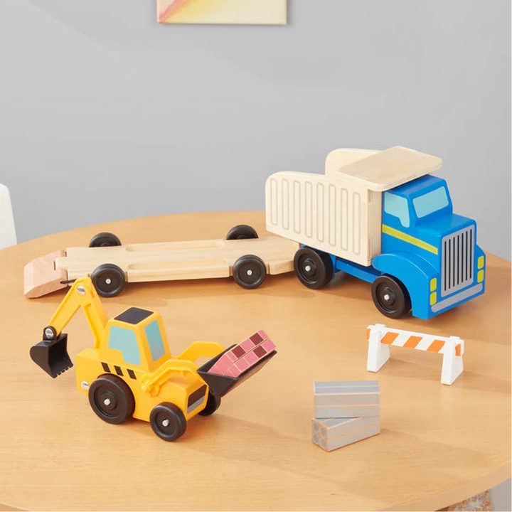 Melissa &amp; Doug Wooden Dump Truck &amp; Loader