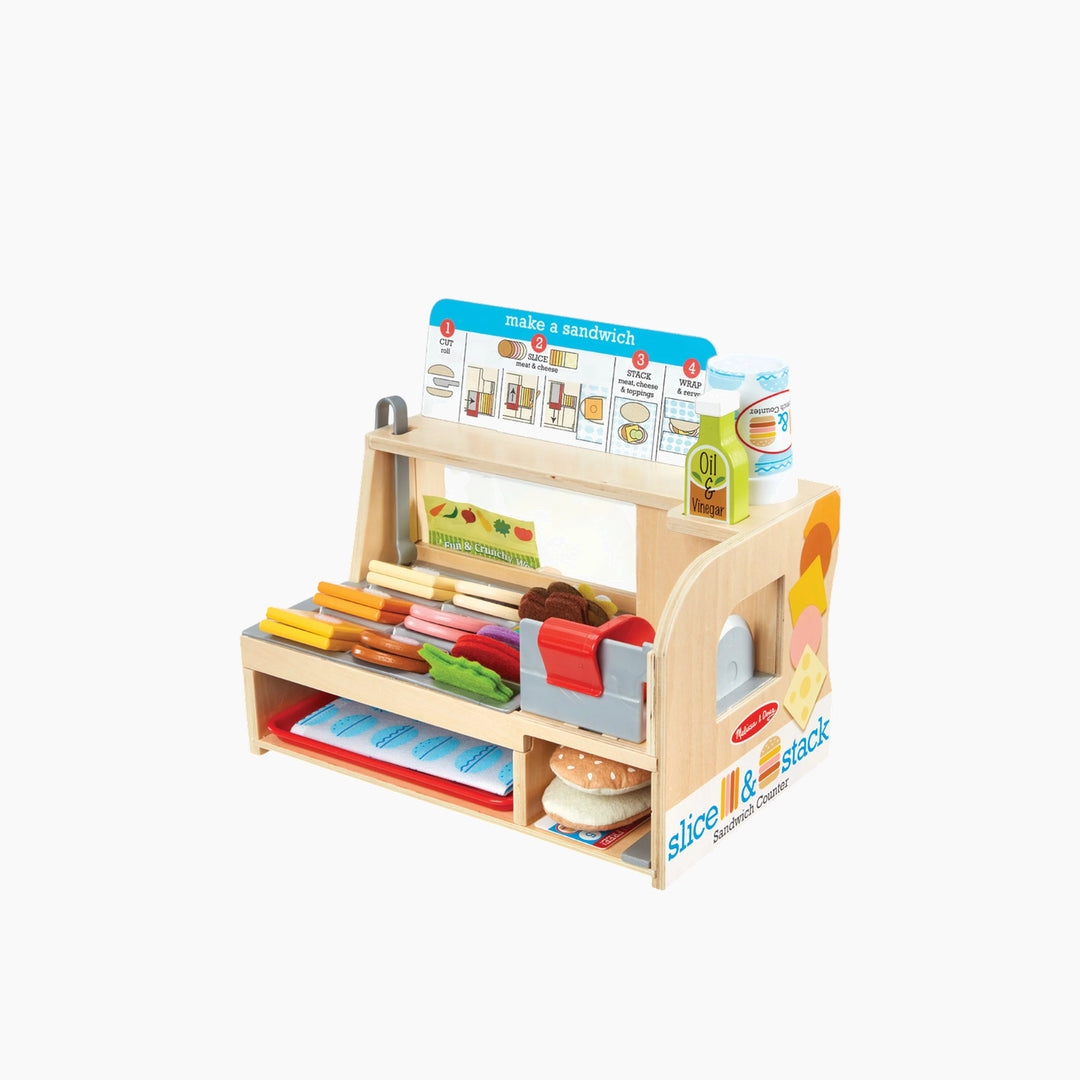Melissa &amp; Doug Wooden Sandwich Counter - HUNA