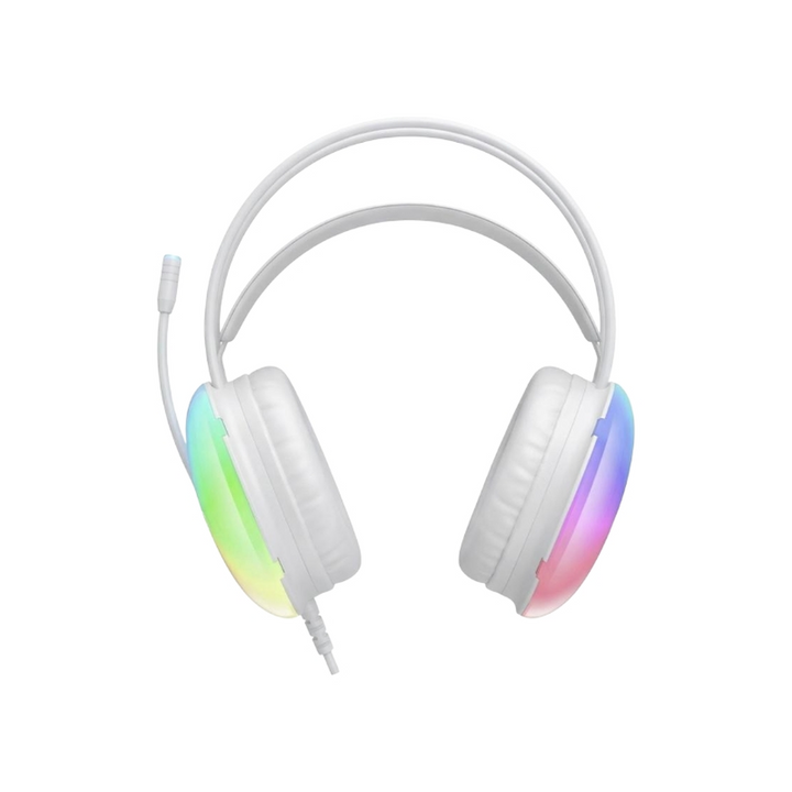 XO RGB Wired Gaming Headset with Microphone - White