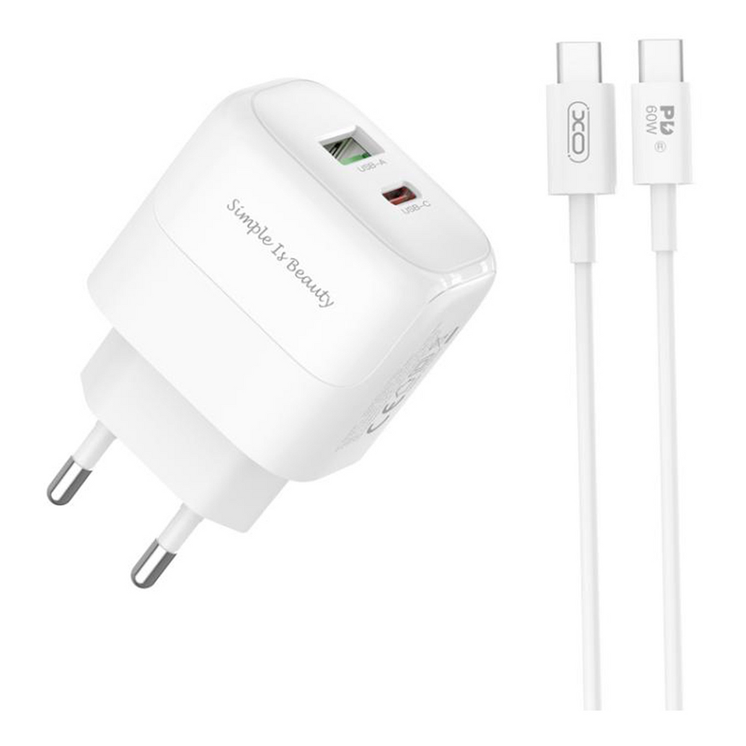 XO USB-C PD Charger with USB-C Cable