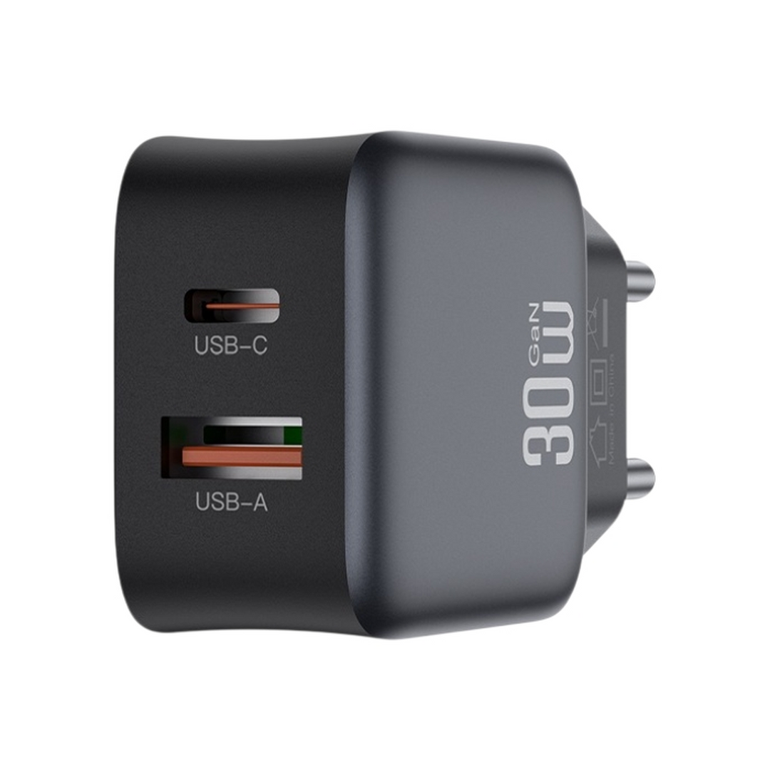 XO 30W USB-C + 18W USB GaN Adapter