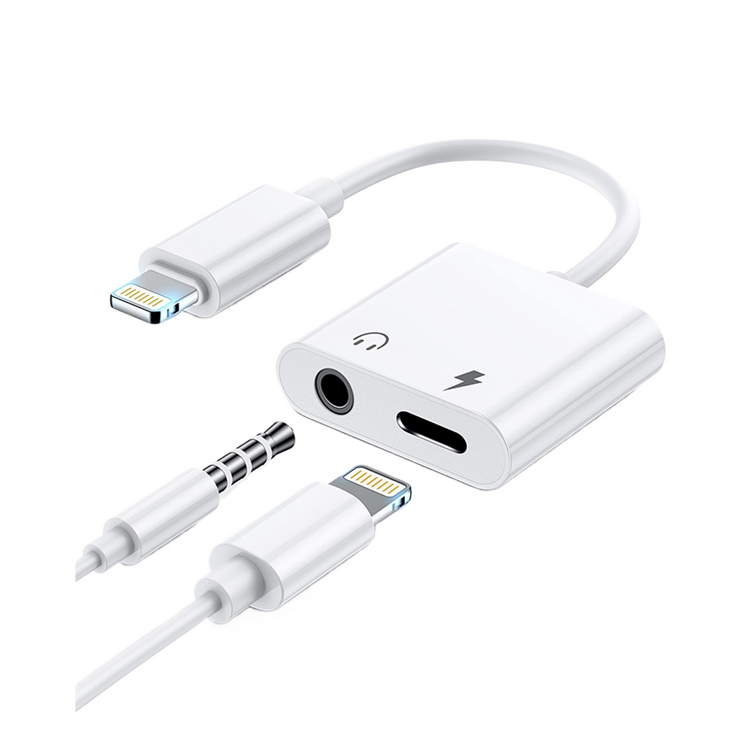 XO NB172B Lightning to Lightning + AUX Adapter