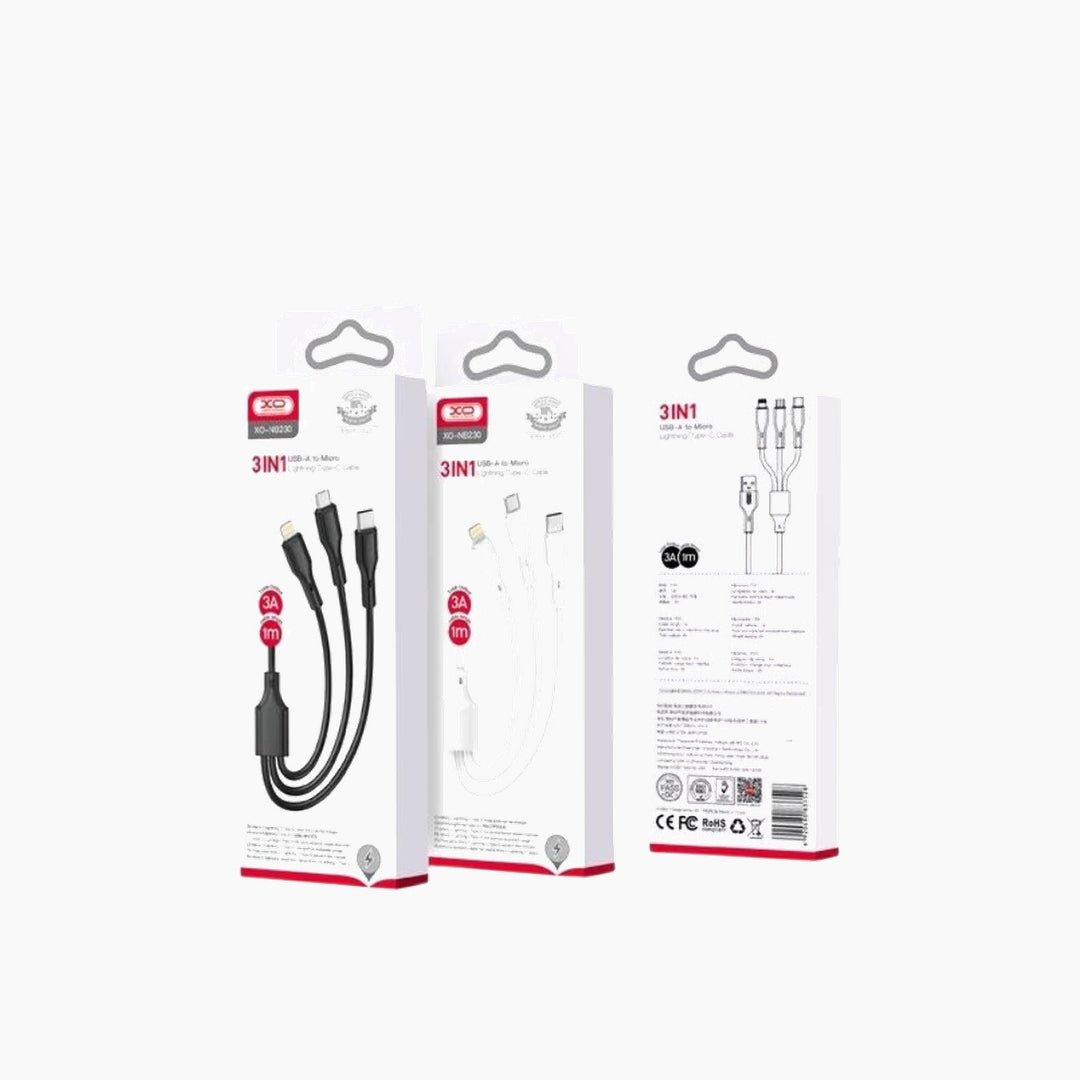 XO 3 In 1 Cable 2.4 A