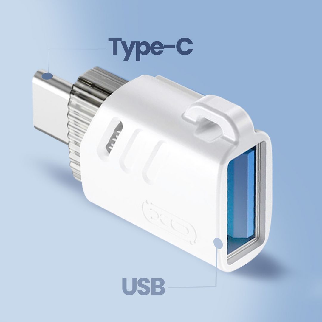 XO USB-A to USB-C OTG Adapter