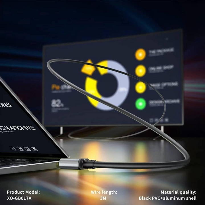 XO GB017A 4K 60Hz HDMI Cable - 3 m