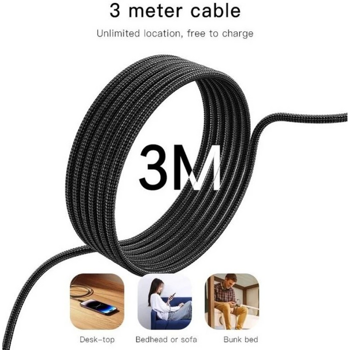 Yesido CA115 Type-C to Lightning 27W Cable - 3 m