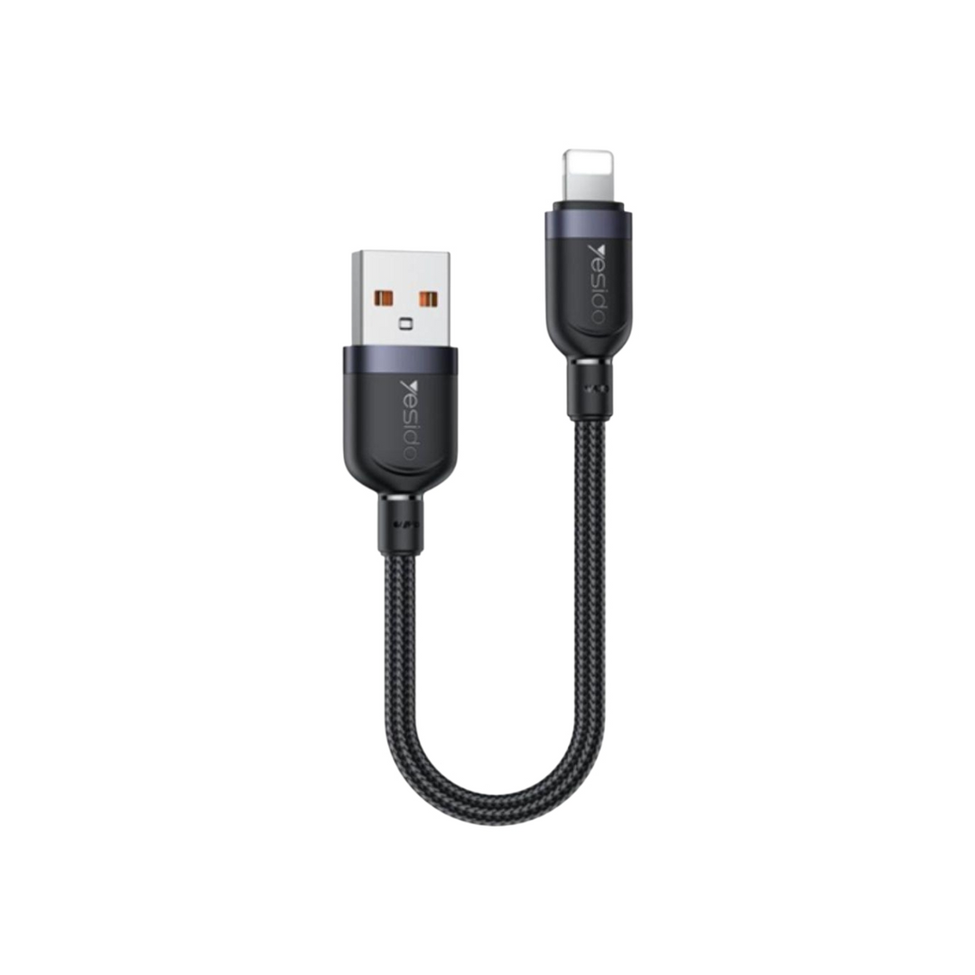 Yesido USB-A to Lightning 12W 2.4A Fast Charging Cable - 30 cm