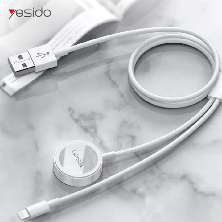 Yesido CA70 2-in-1 Charging Cable for Apple Watch &amp; Lightning Devices