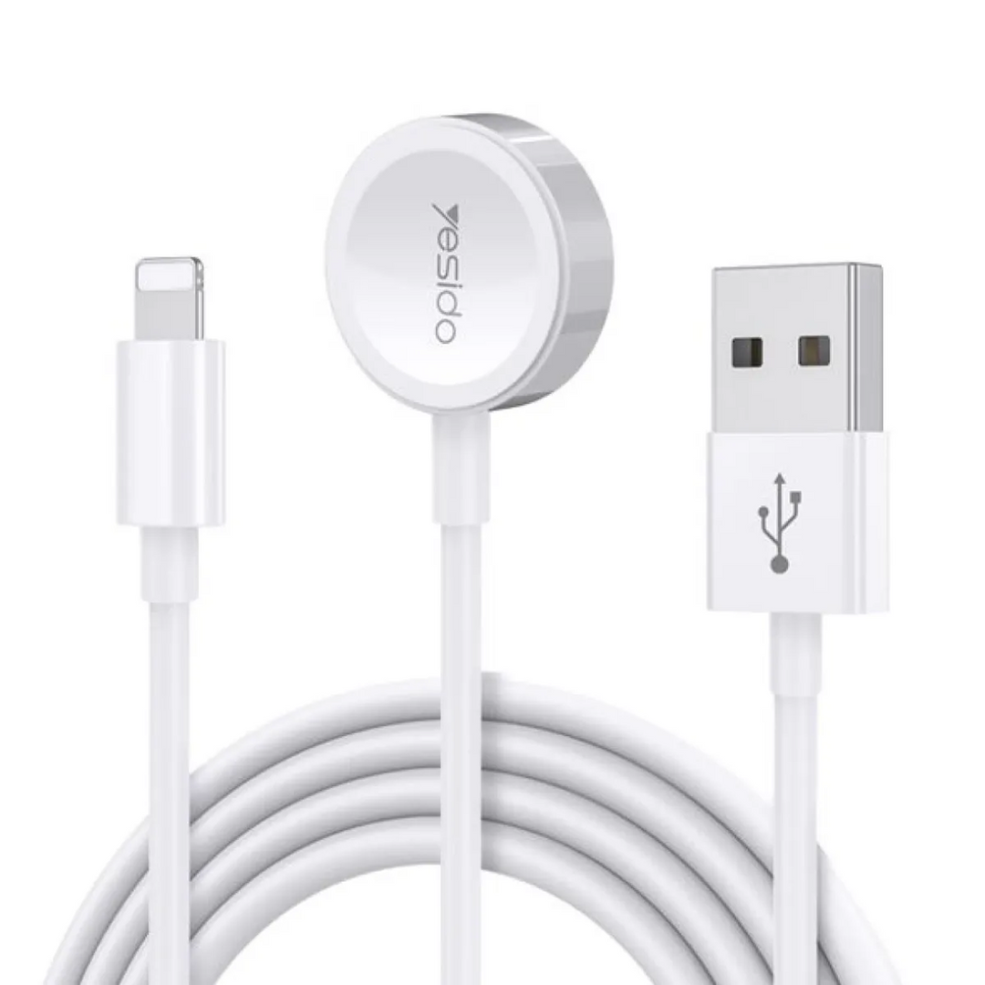 Yesido CA70 2-in-1 Charging Cable for Apple Watch &amp; Lightning Devices