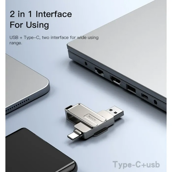 Yesido FL17 2-in-1 USB &amp; USB-C Flash Drive