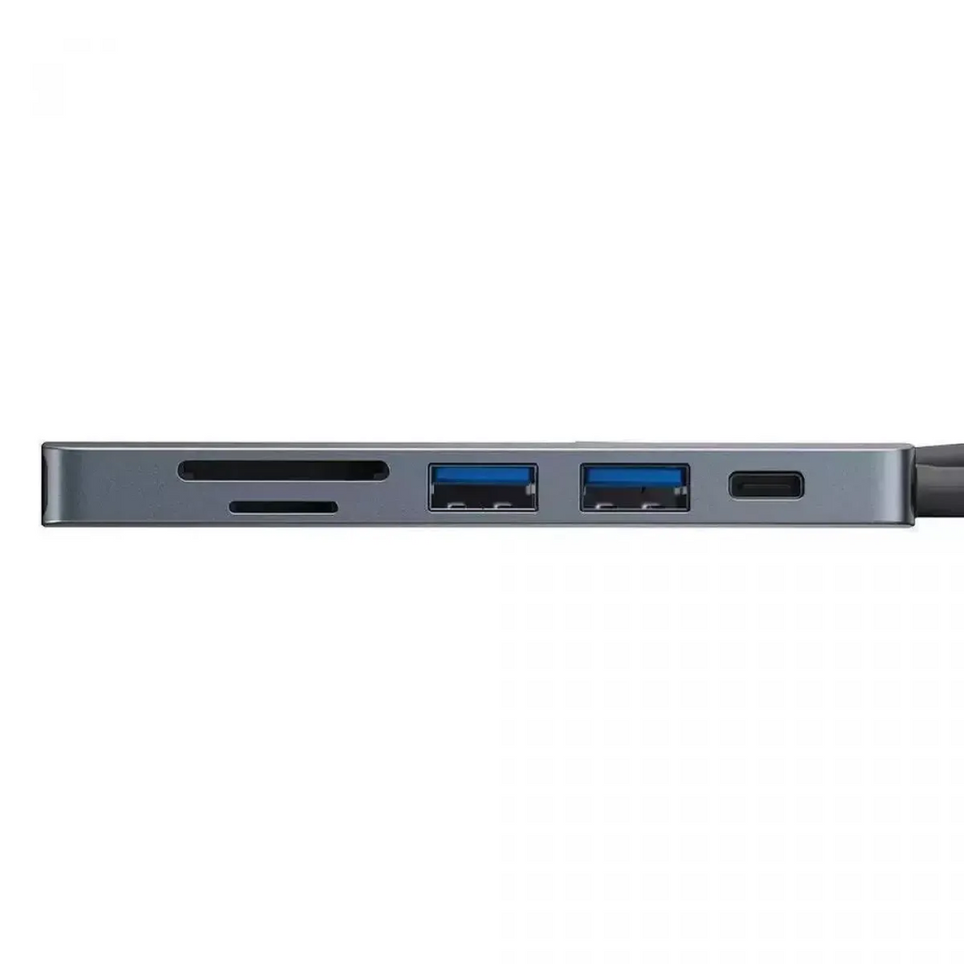 Yesido HB11 6-in-1 USB-C Hub with 4K HDMI &amp; Card Reader