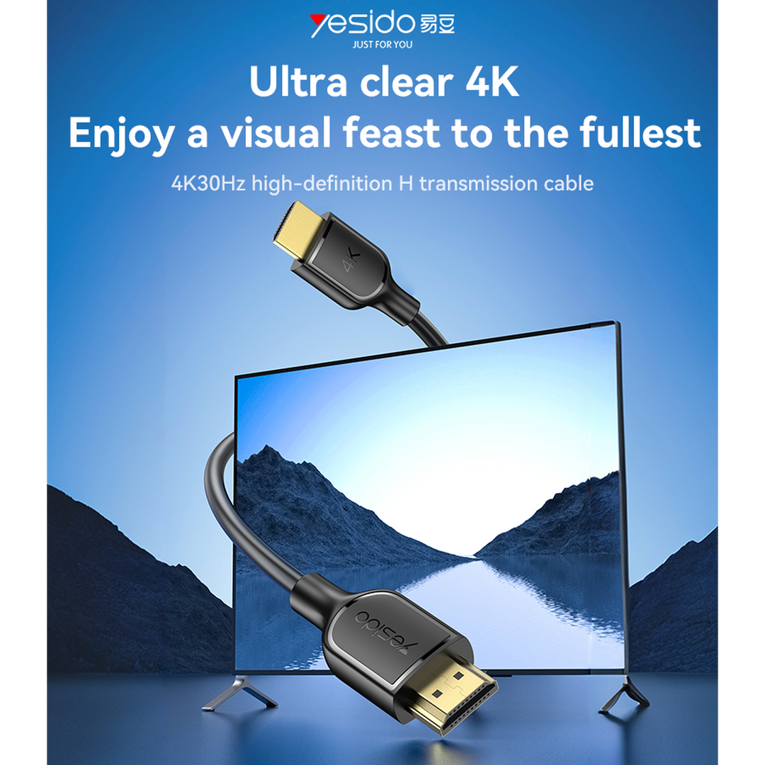 Yesido 4K HDMI to HDMI Cable - 1.8 m