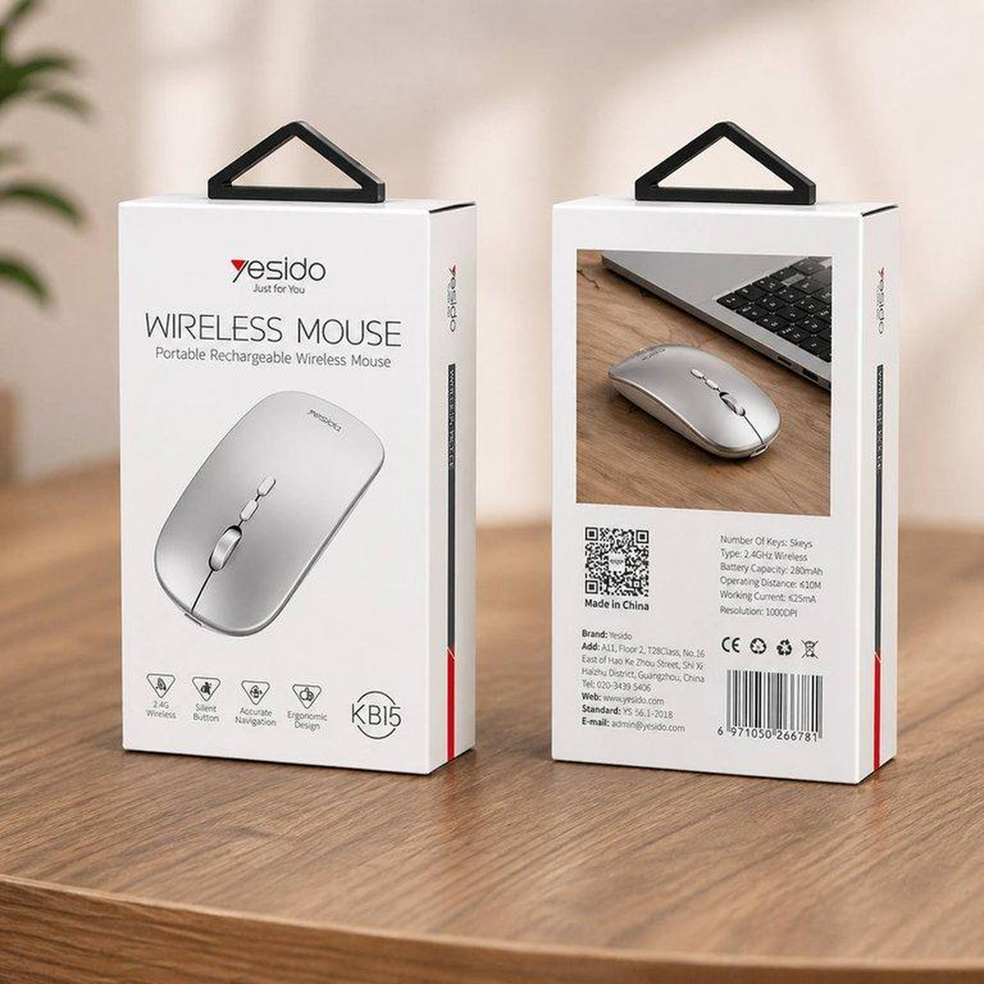 Yesido Slim Wireless Rechargeable Mouse