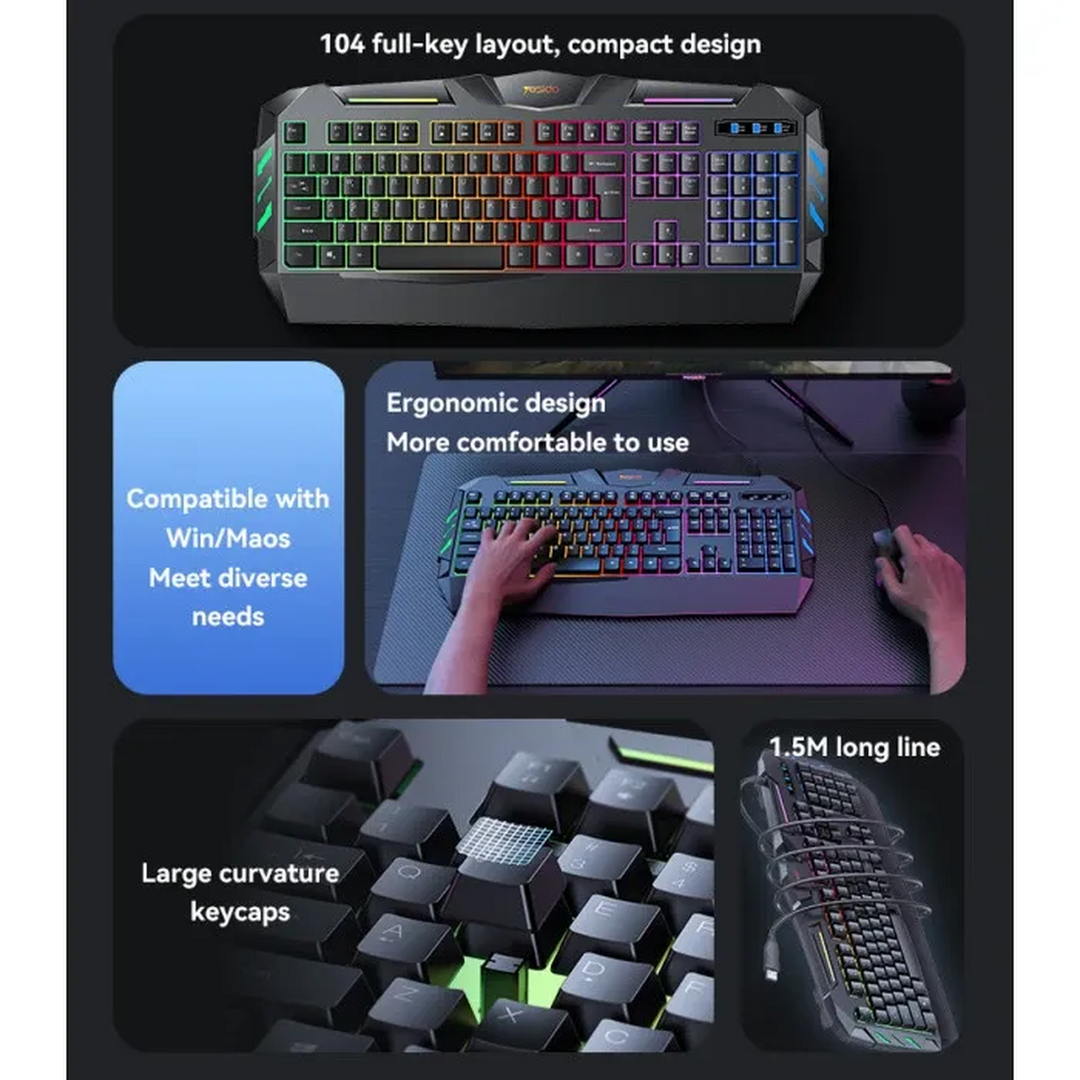 Yesido 104-Key RGB Gaming Keyboard