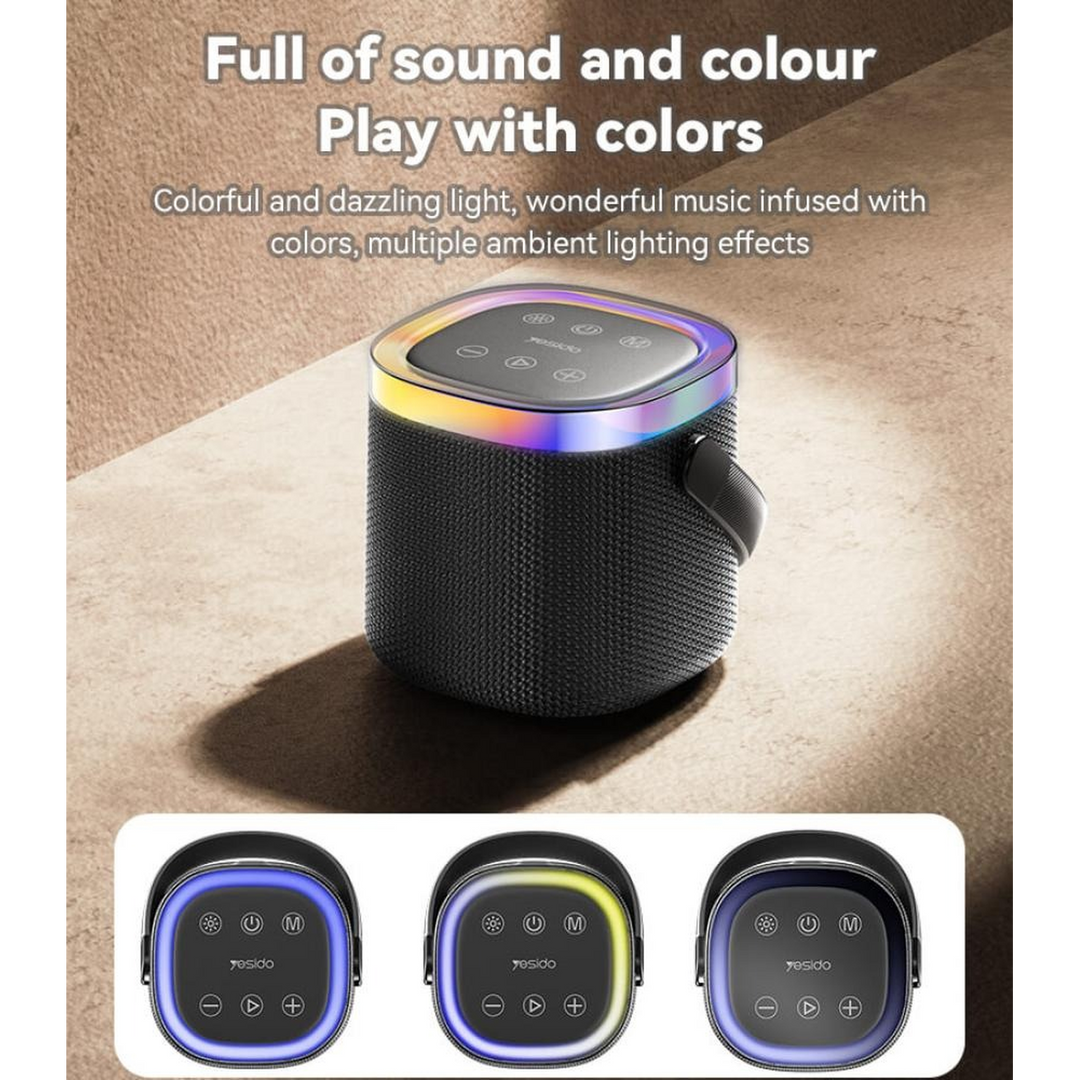 Yesido Waterproof Bluetooth Speaker Rgb