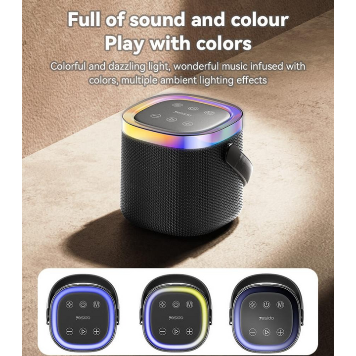 Yesido Waterproof Bluetooth Speaker Rgb