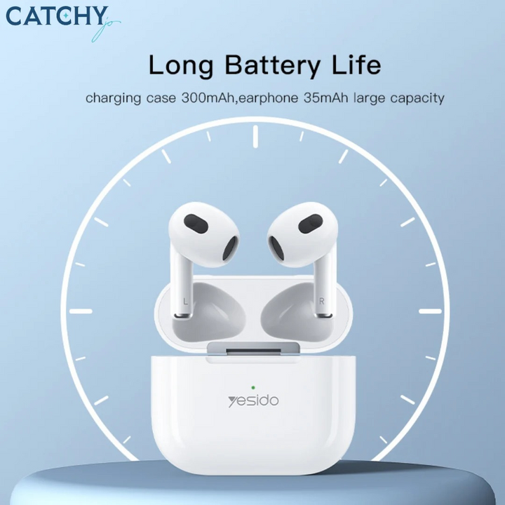 YESIDO BT11 wireless earbuds with Lightning charging case