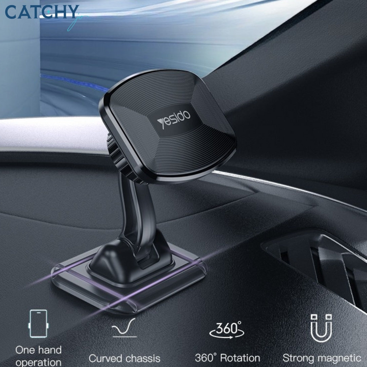 YESIDO C129 Magnetic 360 Degree Dashboard Car Phone Holder