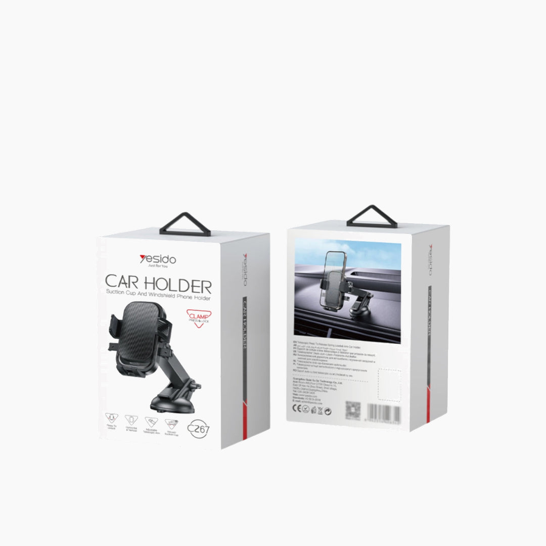 YESIDO C267 360 Adjustable Silicone Car Phone Holder
