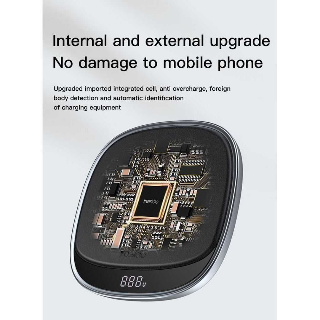 Yesido DS11 wireless charger with LED digital display