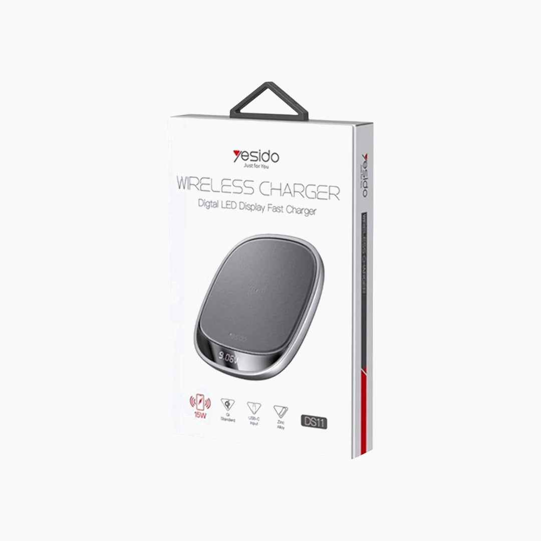 Yesido DS11 wireless charger with LED digital display