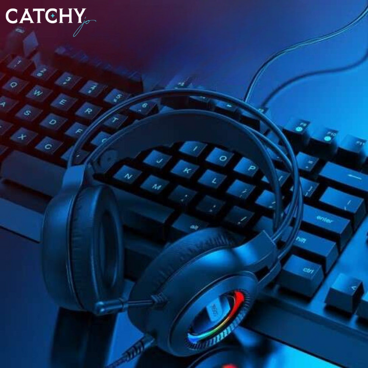 YESIDO EK02 gaming headset with RGB lighting