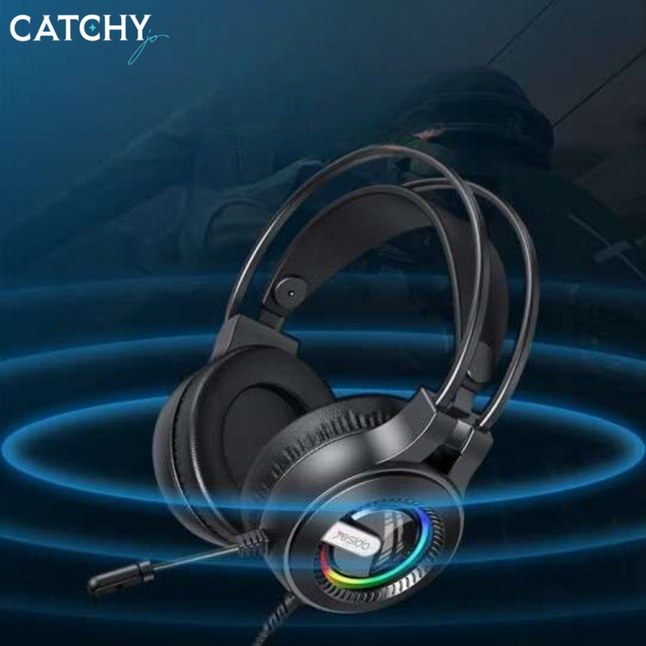 YESIDO EK02 gaming headset with RGB lighting