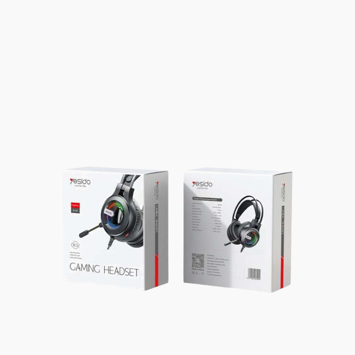 YESIDO EK02 gaming headset with RGB lighting