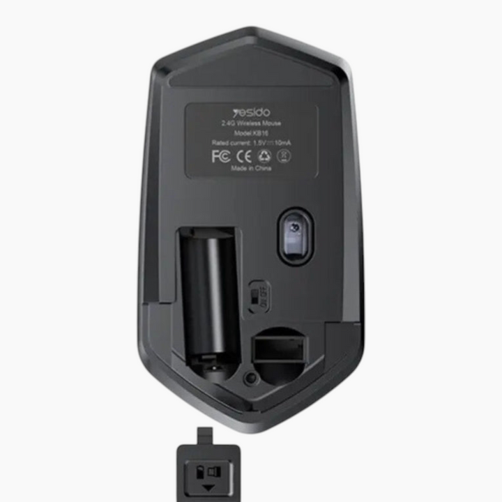 YESIDO KB16 wireless mouse with ergonomic shape
