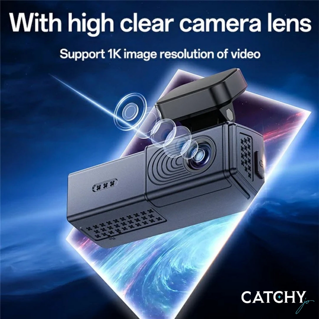 Powerology YESIDO KM22 dual channel car dash camera with wide-angle lens