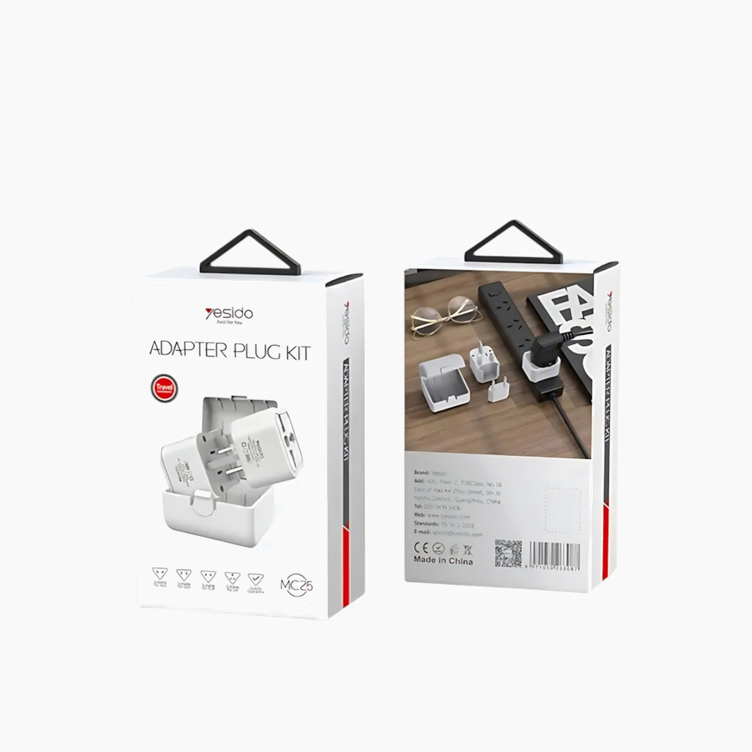 YESIDO MC25 Power Adapter with storage case