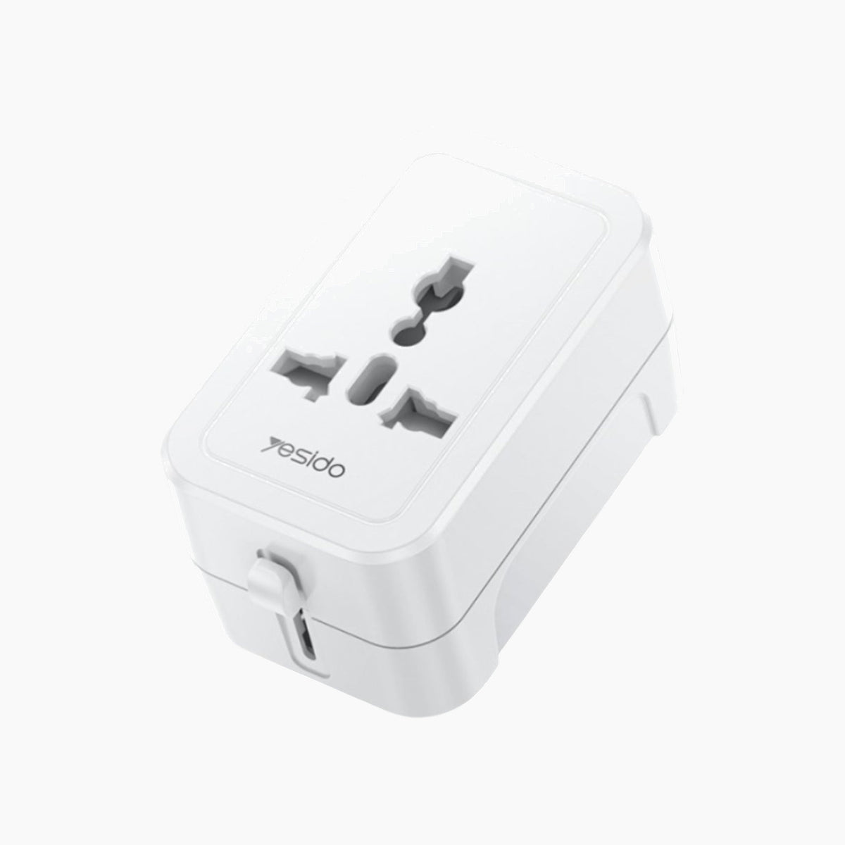 YESIDO MC32 universal charging adapter with multi-national plug compatibility
