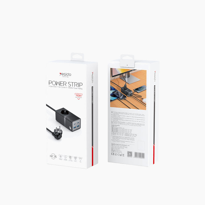 YESIDO MC35 5-in-1 power socket