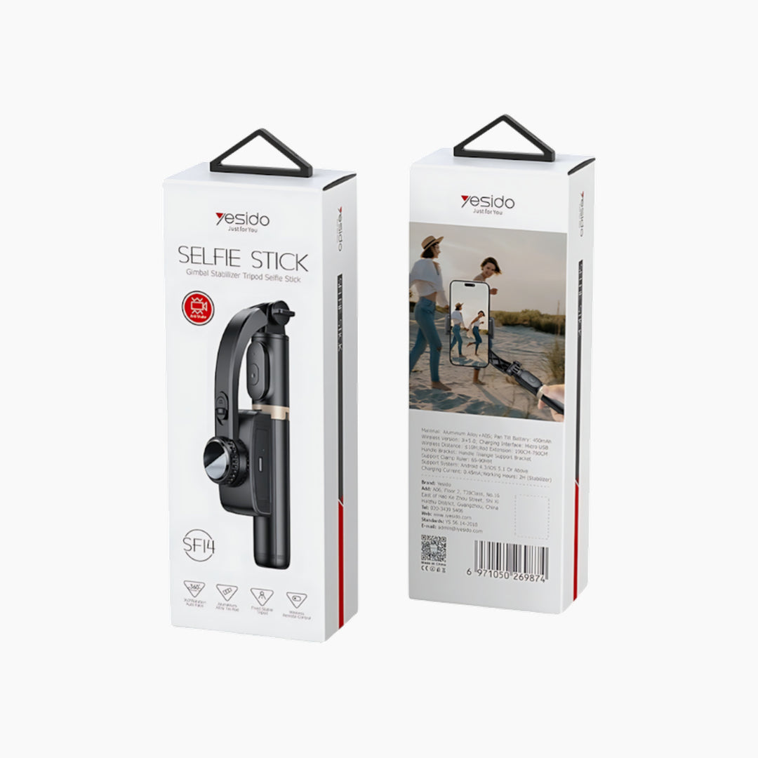 YESIDO SF14 handheld gimbal with 360 rotation