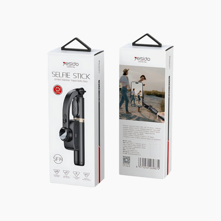 YESIDO SF14 handheld gimbal with 360 rotation