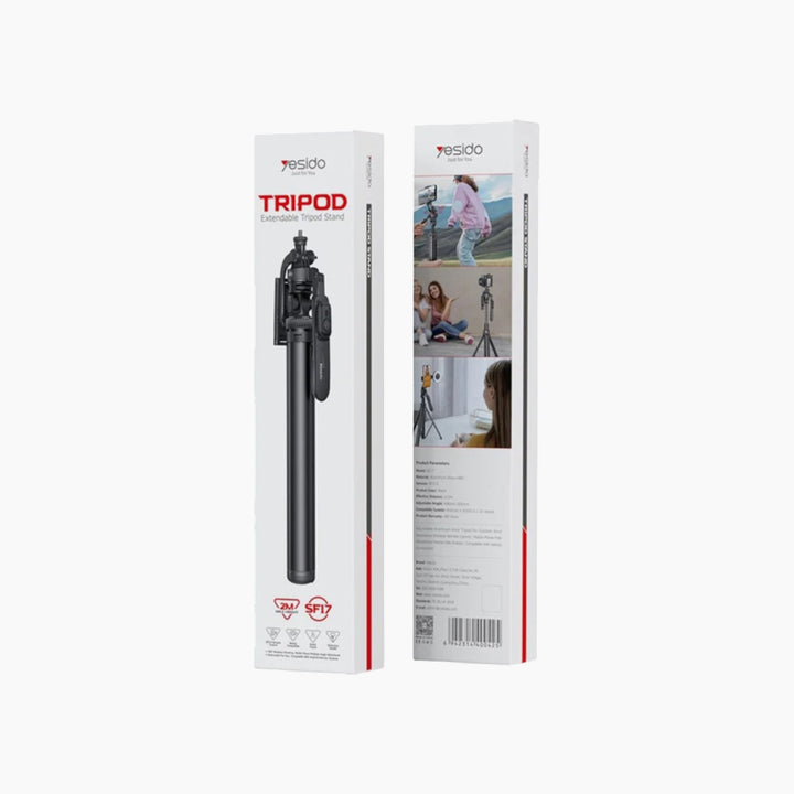 YESIDO SF17 multifunctional tripod selfie stick with Bluetooth remote